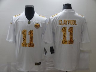 Nike-Steelers-11-Chase-Claypool-White-Leopard-Vapor-Untouchable-Limited-Jersey