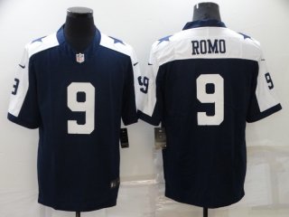 Dallas Cowboys #9 Romo throwback blue limited jersey