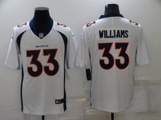 Denver Broncos #33 white limited jersey