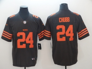 Nike-Browns-24-Nick-Chubb-Brown-Vapor-Untouchable-Limited-Jersey