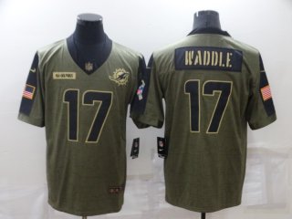 Miami Dolphins #17 Waddle 2021 salute to service limited jersey