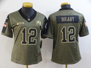 Tamp Bay Buccaneers #12 Brady 2021 salut to service limited jersey
