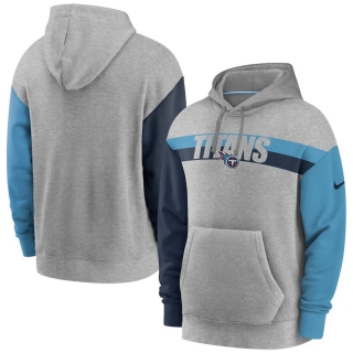 Nike Tennessee Titans Heathered Gray Fan Gear Heritage Tri-Blend Pullover Hoodie