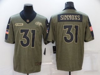 Denver Broncos #31 SImmons salute to service limited jersey