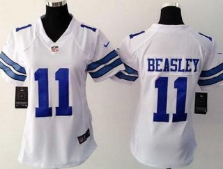 Cowboys-11-Cole-Beasley-white-Women jersey