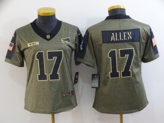 Bills-17-Josh-Allen 2021 salute to service limited women jersey