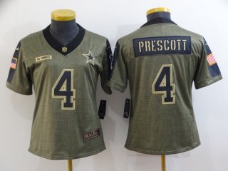 Cowboys-4-Dak-Prescott 2021 salute to service limited women jersey