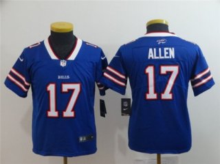 Bills-17-Josh-Allen youth blue jersey