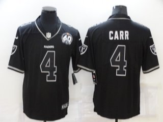 Las Vegas Raiders #4 carr black shadow limited vapor jersey