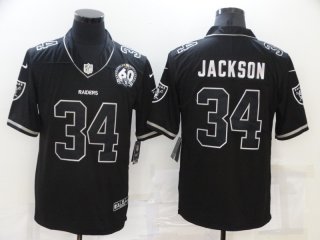 Las Vegas Raiders #34 jackson black shadow limited vapor jersey