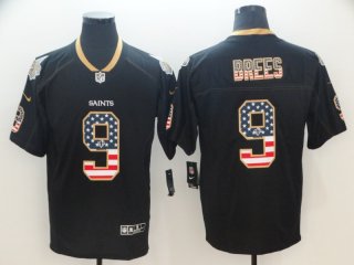 Nike-Saints-9-Drew-Brees-Black-USA-Flag-Fashion-Limited-Jersey