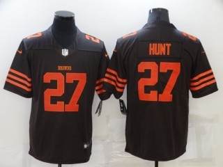 Cleveland Browns #27 brown color rush limited jersey