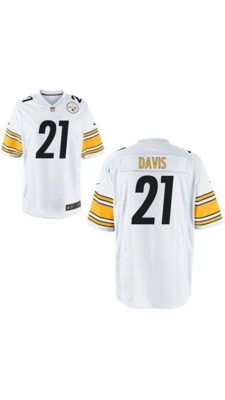 Pittsburgh Steelers #21 DAVIS white youth jersey
