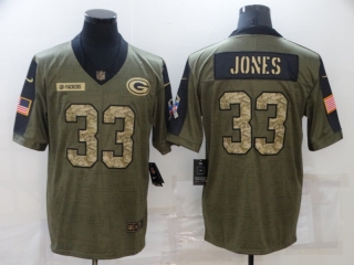 Green Bay Packers #33 camo 2021 salute to service limited jersey