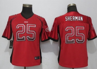 Nike-49ers-Richard-Sherman-Red-Women-Drift-Fashion-Jersey