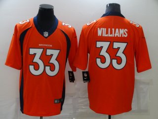Denver Broncos #33 orange limited jersey