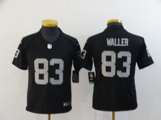 Raiders-83-Darren-Waller youth black jersey