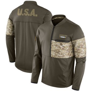 Men's-Los-Angeles-Chargers-Nike-Olive-Salute-to-Service-Sideline-Hybrid-Half-Zip-Pullover-Jacket