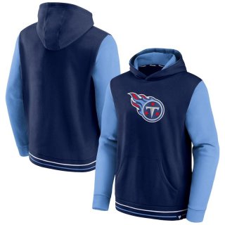 Tennessee Titans Fanatics Branded Block Party Pullover Hoodie - Navy&Light Blue