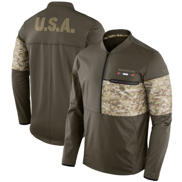 Men's-Denver-Broncos-Nike-Olive-Salute-to-Service-Sideline-Hybrid-Half-Zip-Pullover-Jacket