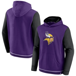 Minnesota Vikings Fanatics Branded Block Party Pullover Hoodie - Purple&Black