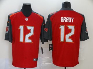 Tamp Bay Buccaneers #12 Brady red jersey