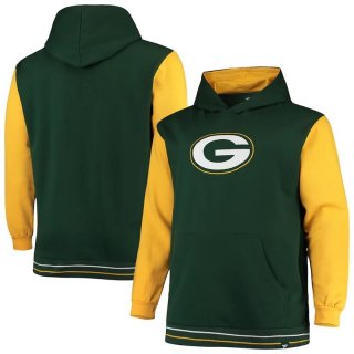 Green Bay Packers Fanatics Branded Big & Tall Block Party Pullover Hoodie - Green&Gold