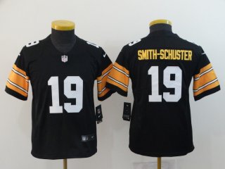 Nike-Steelers-19-JuJu-Smith-Schuster-Black-Alternate-Youth-Vapor-Untouchable-Limited-Jersey