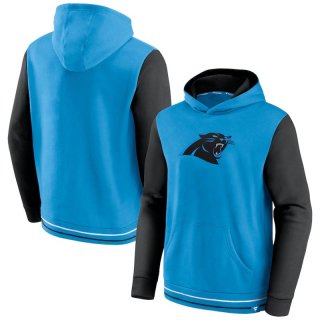 Carolina Panthers Fanatics Branded Block Party Pullover Hoodie - Blue&Black