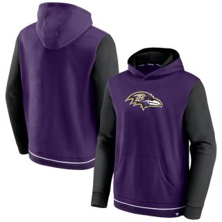 Baltimore Ravens Fanatics Branded Block Party Pullover Hoodie - Purple&Black