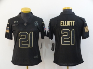 Nike-Cowboys-21-Ezekiel-Elliott-Black-Women-2020-Salute-To-Service-Limited-Jersey