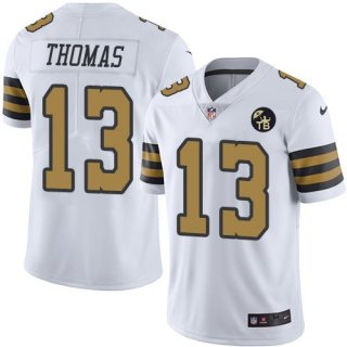 Nike-Saints-13-Michael-Thomas-White-Youth-With-Tom-Benson-Patch-Color-Rush-Limited-Jersey
