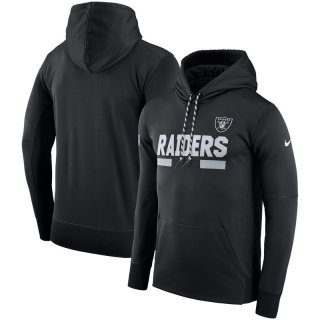 Men's-Oakland-Raiders-Nike-Black-Sideline-Team-Name-Performance-Pullover-Hoodie