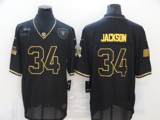 Nike-Raiders-34-Bo-Jackson-Black-Gold-2020-Salute-To-Service-Limited-Jersey
