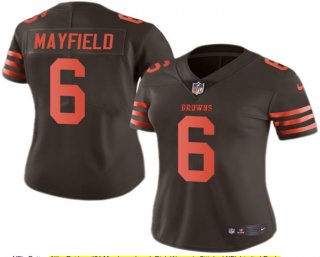 Nike-Browns-6-Baker-Mayfield-Brown-Women-Color-Rush-Limited-Jersey
