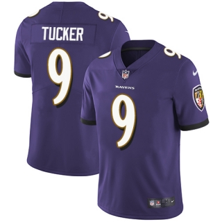 Men's Baltimore Ravens #9 Justin Tucker Purple NFL Vapor Untouchable Limited Stitched