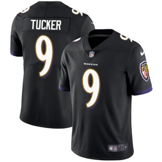 Men's Baltimore Ravens #9 Justin Tucker Black NFL Vapor Untouchable Limited Stitched