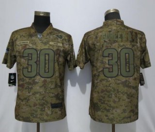 Nike-Rams-30-Todd-Gurley-II-Camo-Women-Salute-To-Service-Limited-Jersey