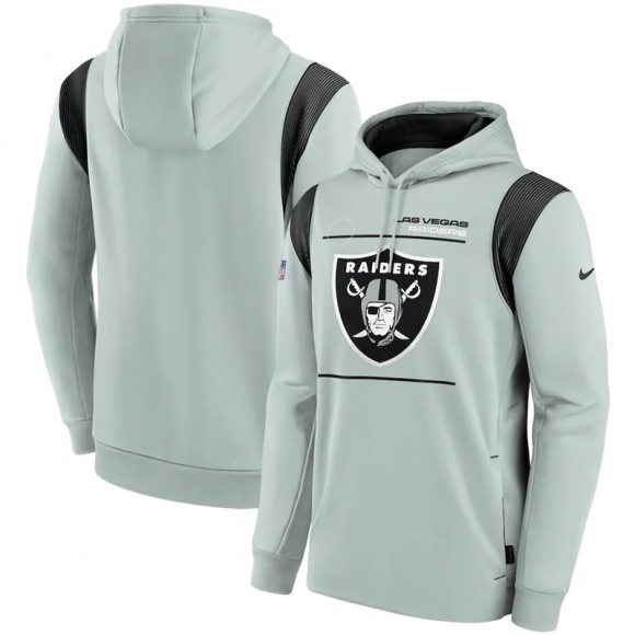 Las Vegas Raiders gray hoodies 2
