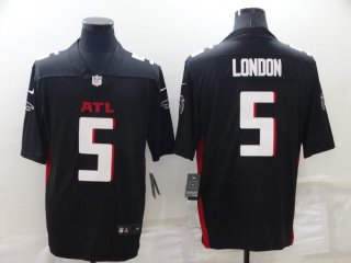 Men's Atlanta Falcons #5 Drake London Black Vapor Untouchable Limited Stitched