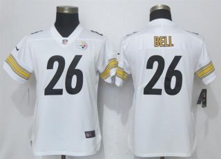 Nike-Steelers-26-Le'Veon-Bell-White-Women-Vapor-Untouchable-Player-Limited-Jersey