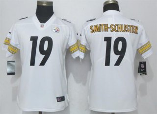 Nike-Steelers-19-JuJu-Smith-Schuster-White-Women-Vapor-Untouchable-Player-Limited-Jersey