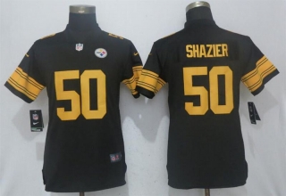Nike-Steelers-50-Ryan-Shazier-Black-Women-Color-Rush-Limited-Jersey