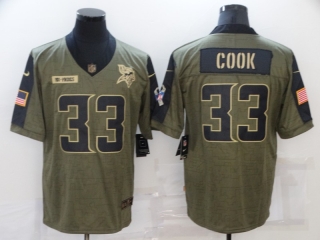 Vikings-33-Dalvin-Cook salute to service 2021 limited jersey
