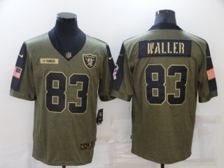 raiders #83 Waller salute to service 2021 limited jersey