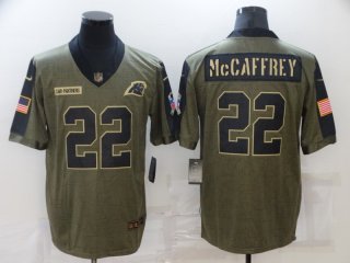 Panthers-22-Christian-McCaffrey salute to service 2021 limited jersey