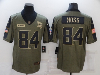 Minnesota Vikings #84 MOSS salute to service 2021 limited jersey