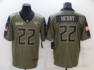 Titans-22-Derrick-Henry 2021 salute to service limited jersey
