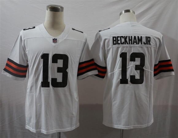 Browns-13-Odell-Beckham-Jr.white limited jersey