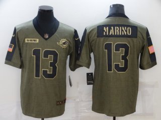 Dolphins-13-Dan-Marino 2021 salute to service limited jersey